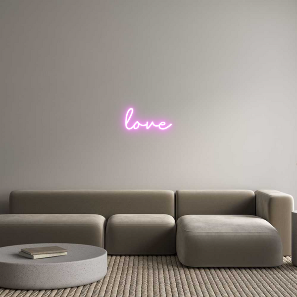 Custom Neon: love