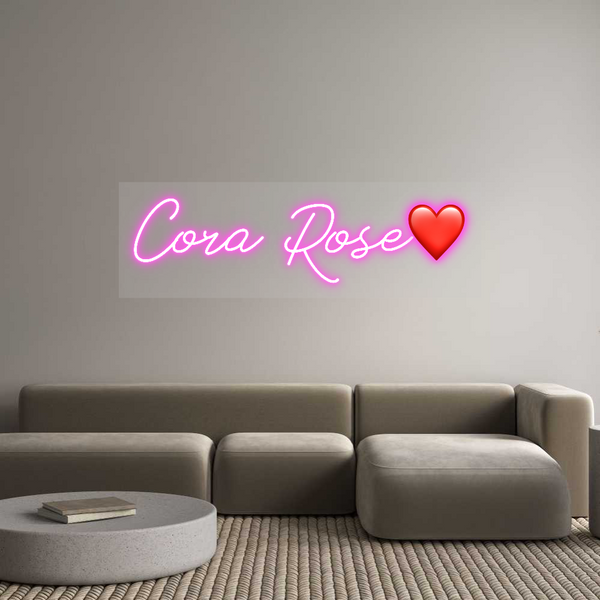 Custom Neon: Cora Rose❤️