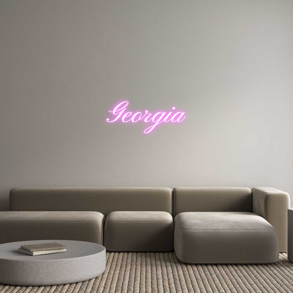 Custom Neon: Georgia