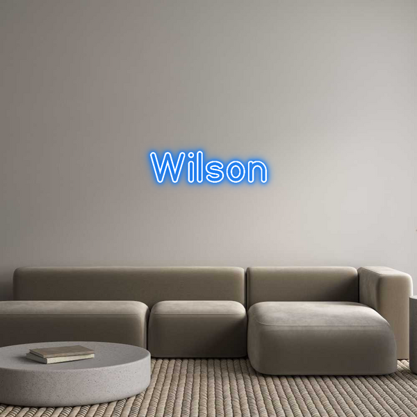 Custom Neon: Wilson