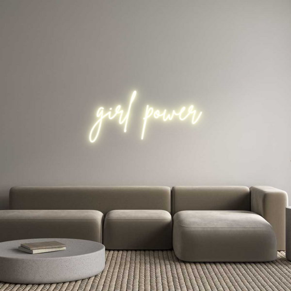 Custom Neon: girl power