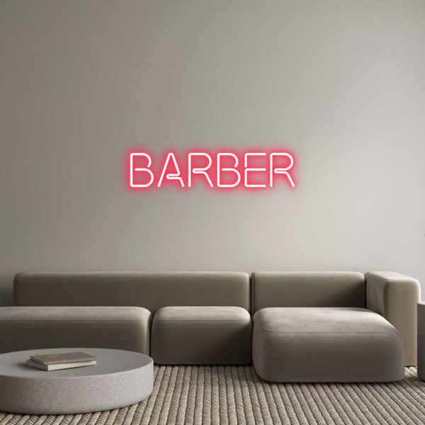 Custom Neon: BARBER