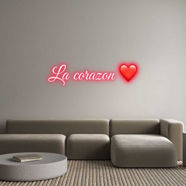 Custom Neon: La corazon ❤️