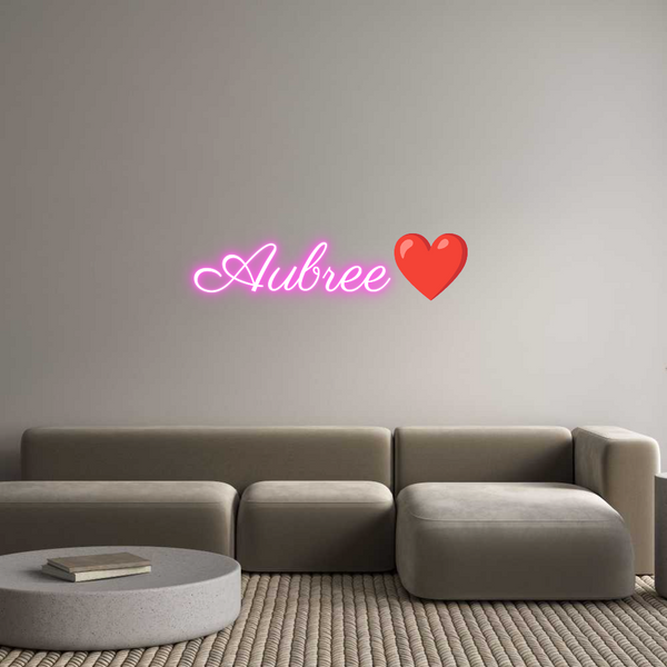 Custom Neon: Aubree❤️